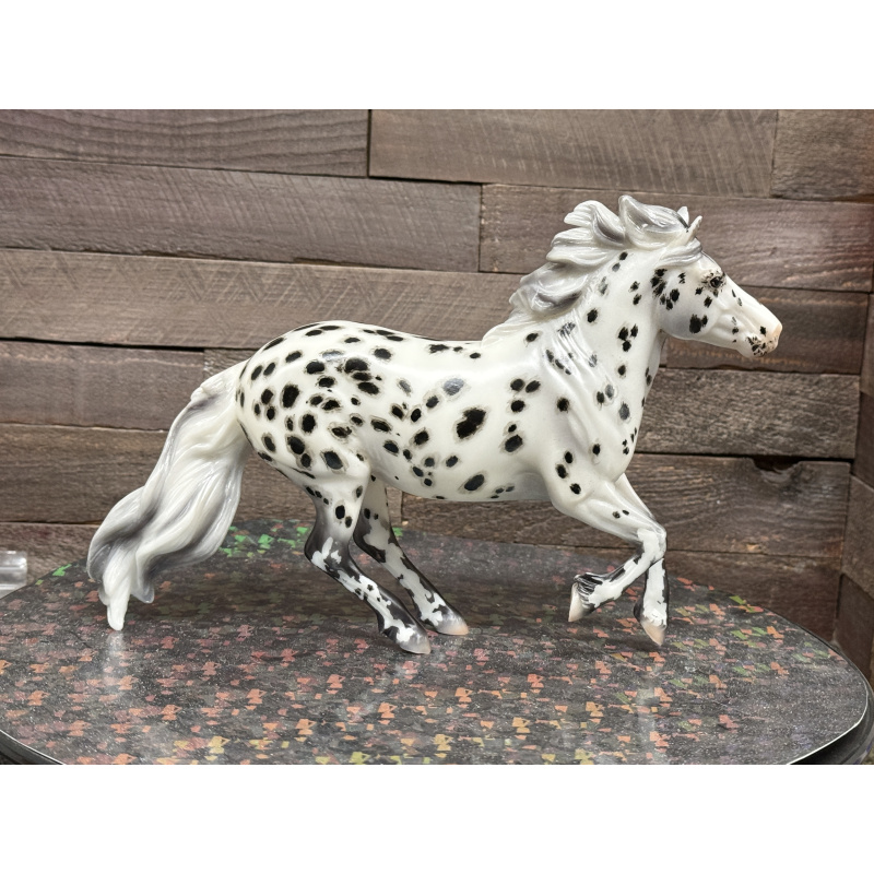 Breyer Custom Horse Traditional New Mold Matte Canter Pony Grey Black Appy