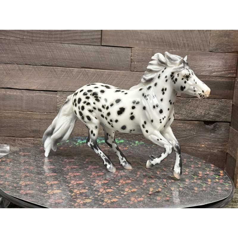Breyer Custom Horse Traditional New Mold Matte Canter Pony Grey Black Appy