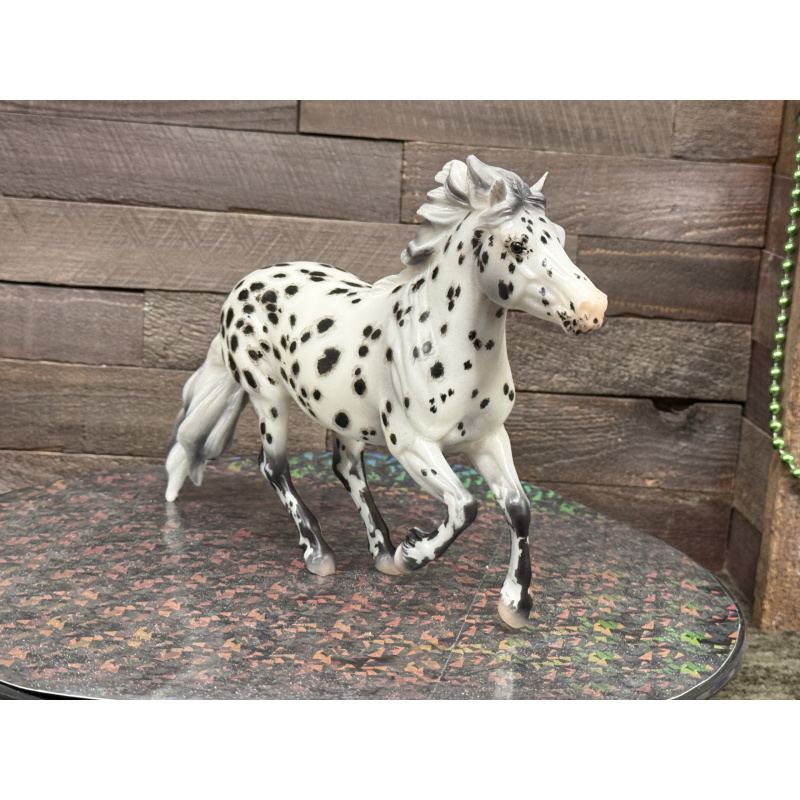 Breyer Custom Horse Traditional New Mold Matte Canter Pony Grey Black Appy