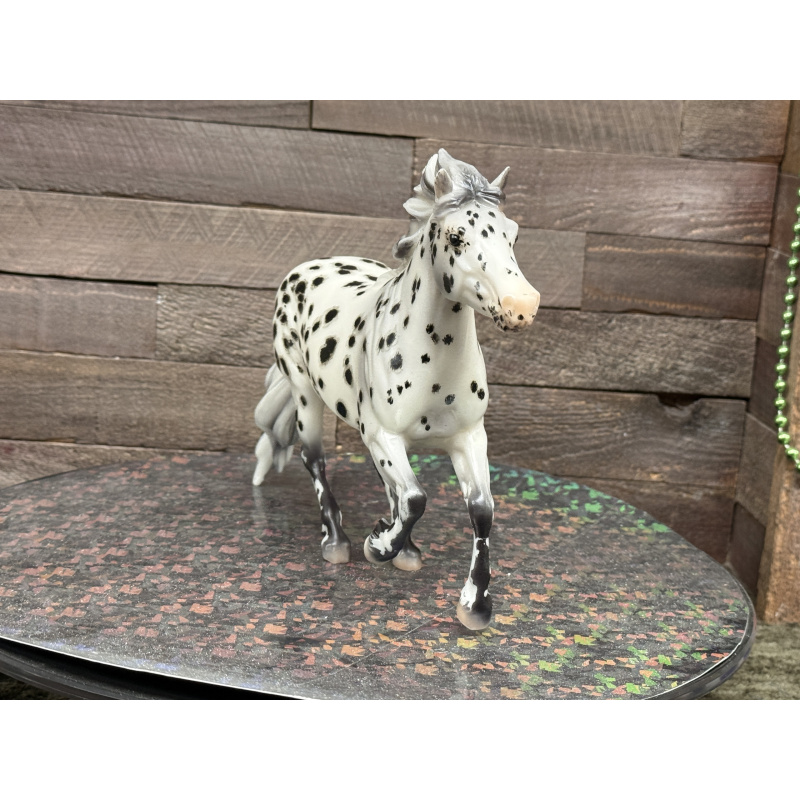 Breyer Custom Horse Traditional New Mold Matte Canter Pony Grey Black Appy