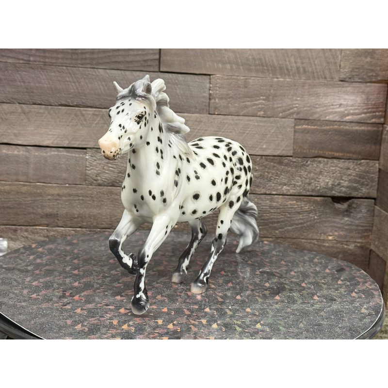 Breyer Custom Horse Traditional New Mold Matte Canter Pony Grey Black Appy