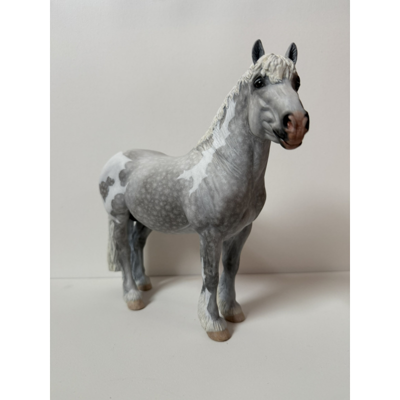 Custom Breyer Georg - silver dapple pinto Rhenish draft stallion