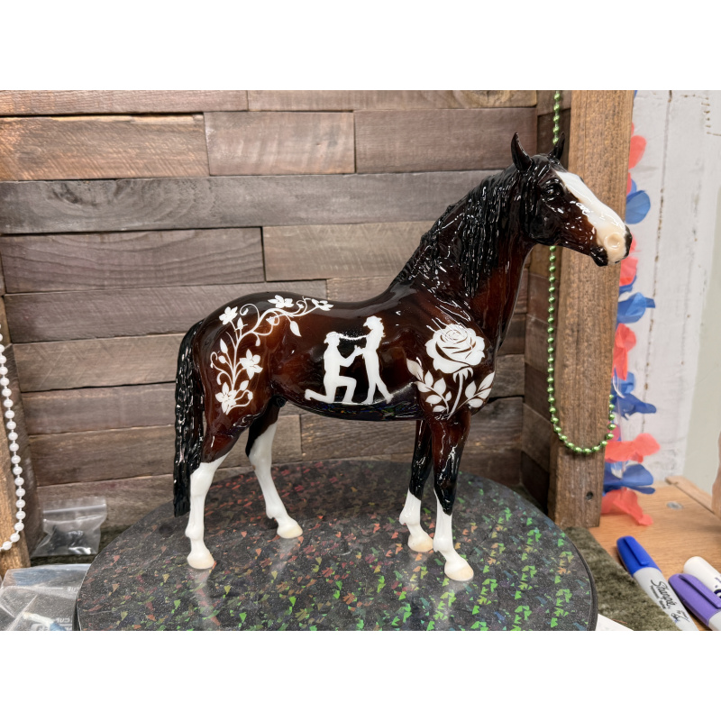 Breyer Custom Horse Traditional Cosimo The Proposal Sealed in Gloss