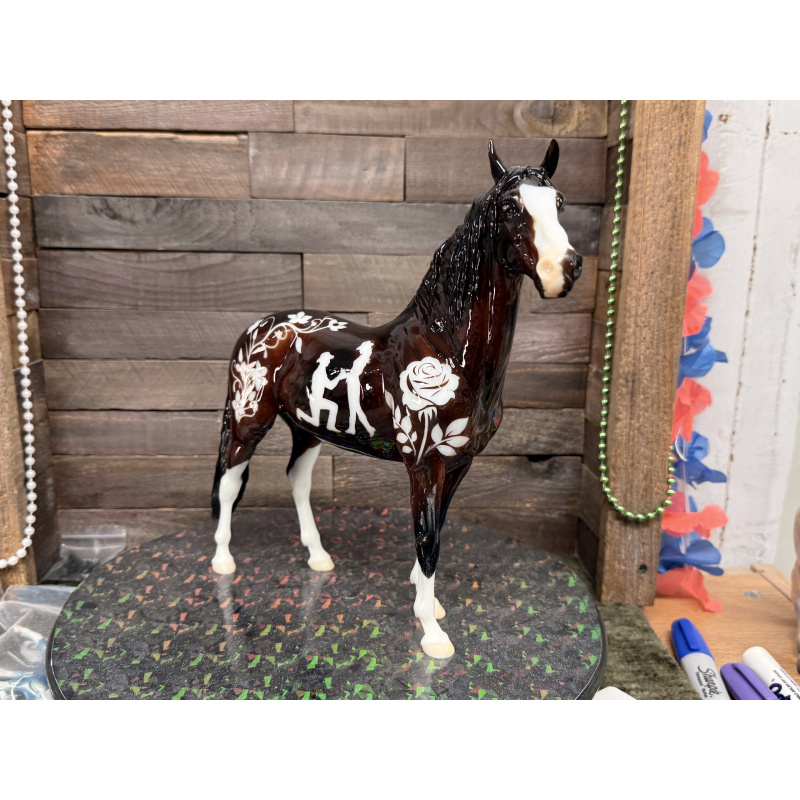 Breyer Custom Horse Traditional Cosimo The Proposal Sealed in Gloss