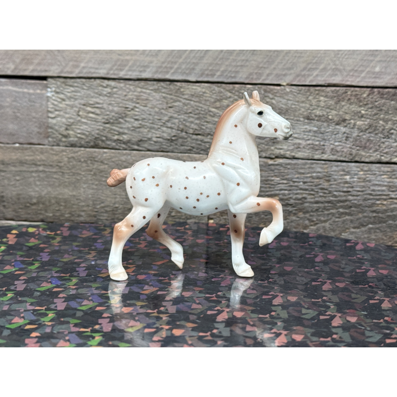 Breyer OF Stablemate Belgian G3 Red Leopard Appy