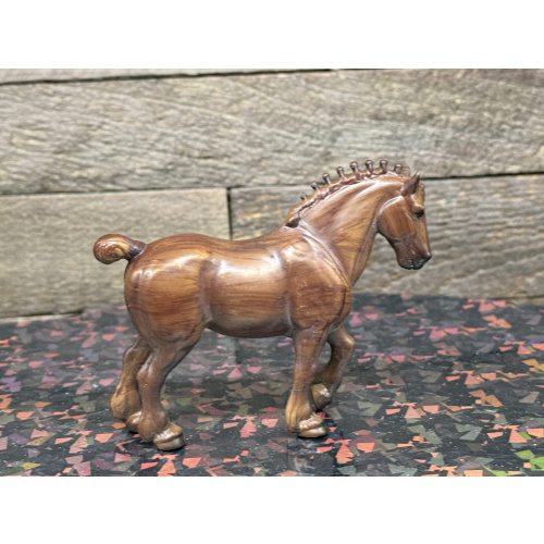 Breyer OF Stablemate Clydesdale Woodgrain M1 Mystery Series 3