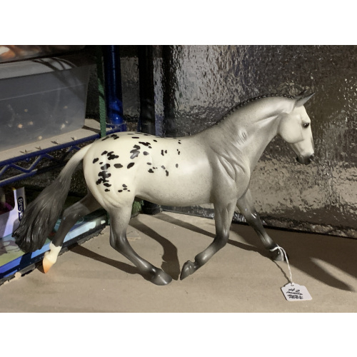 Breyer OF Horse Cleveland Bay Rotating Draft BF SR Matte Varnish Roan Appaloosa #2