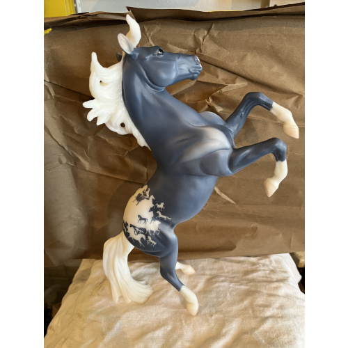 Breyerfest Model Horses Deco Wedgewood Blue Silver Stallion