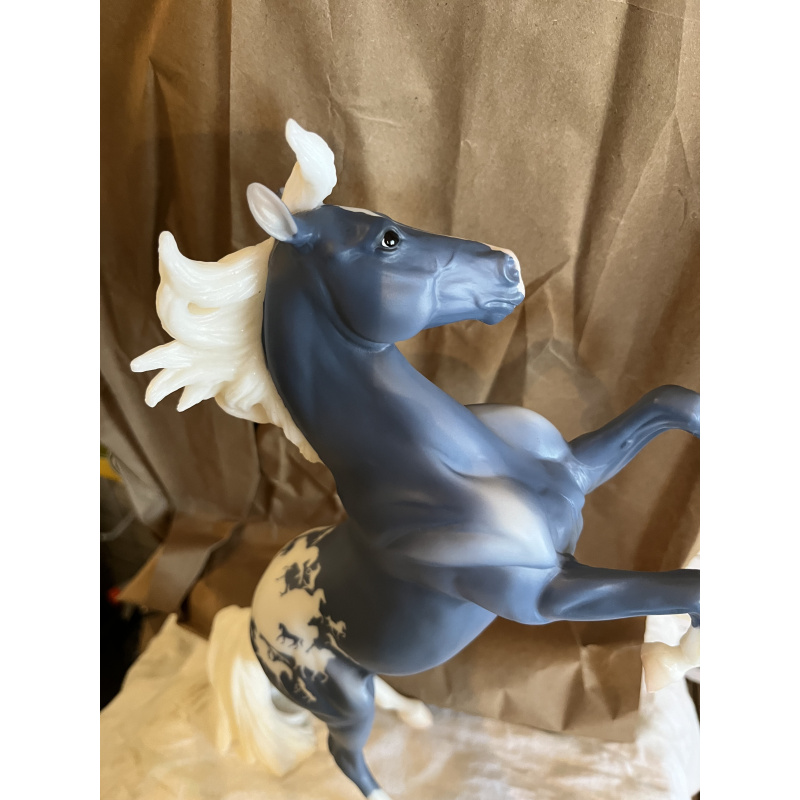 Breyerfest Model Horses Deco Wedgewood Blue Silver Stallion