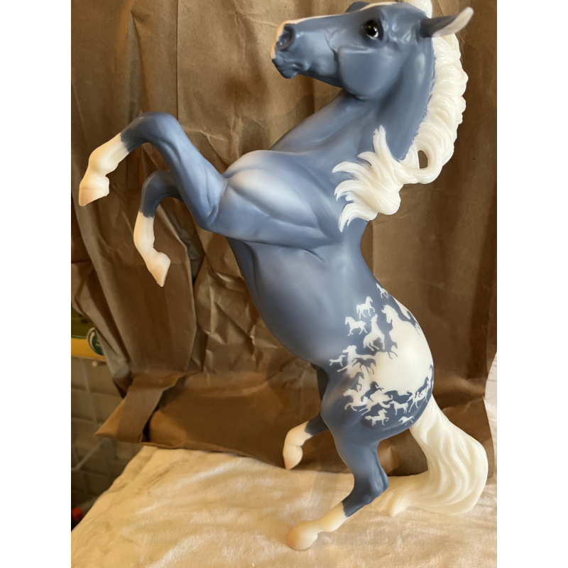 Breyerfest Model Horses Deco Wedgewood Blue Silver Stallion