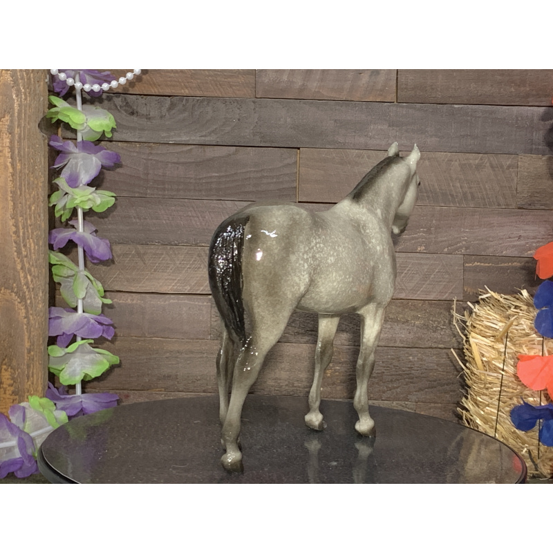 Breyer Custom Horse Traditional Yearling Quarter Horse Glossy Dapple Grey