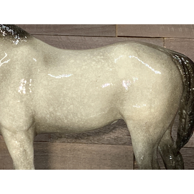 Breyer Custom Horse Traditional Yearling Quarter Horse Glossy Dapple Grey