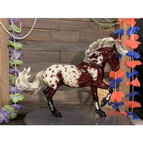 Breyer Custom Horse Traditional Fireheart Glossy Silver Bay Appy