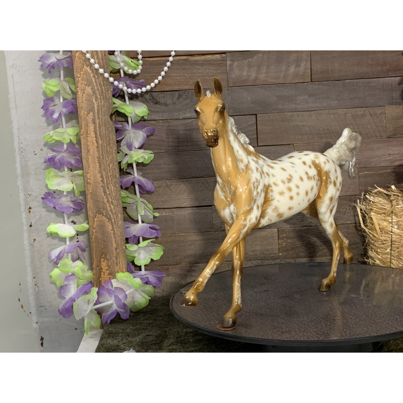 Breyer Custom Horse Traditional Akhal-Teke Glossy Golden Palomino Loud Appy