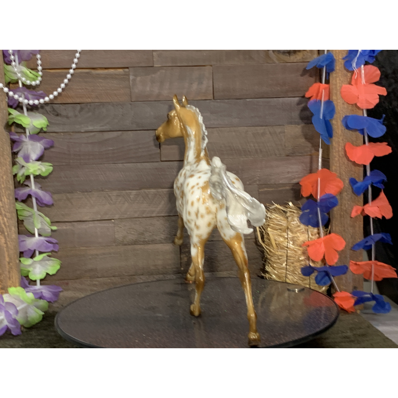 Breyer Custom Horse Traditional Akhal-Teke Glossy Golden Palomino Loud Appy