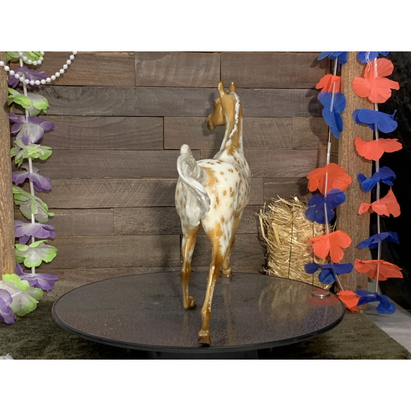 Breyer Custom Horse Traditional Akhal-Teke Glossy Golden Palomino Loud Appy