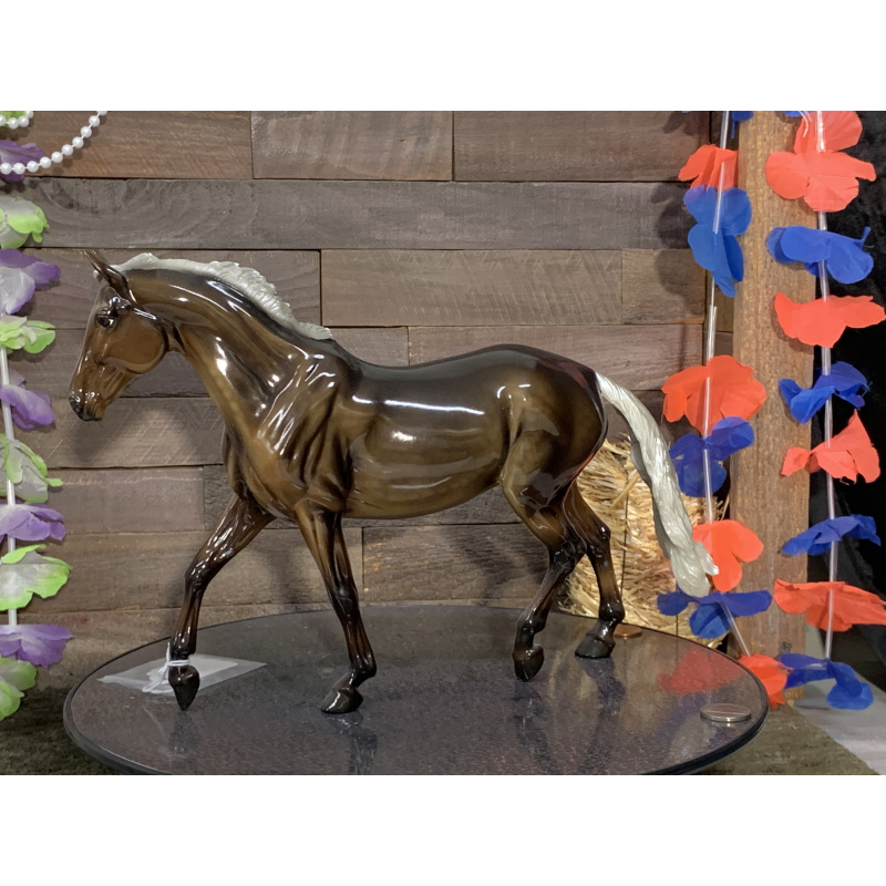 Breyer OF Horse Giselle Glossy Silver Black Slainte Surprise