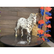 Breyer OF Horse Giselle Glossy Black Leopard Appaloosa Slainte Surprise