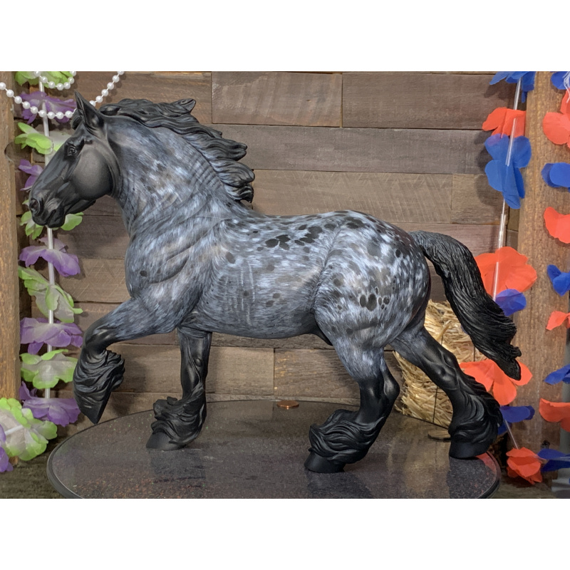 Artist Resin Andre New Tail Blue Roan Appaloosa