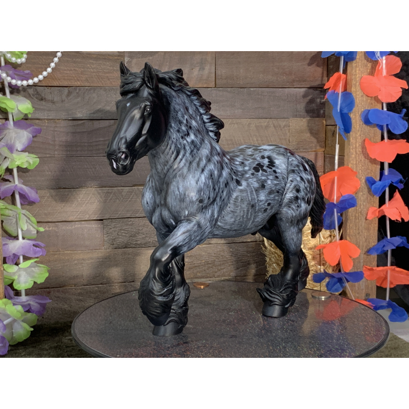 Artist Resin Andre New Tail Blue Roan Appaloosa