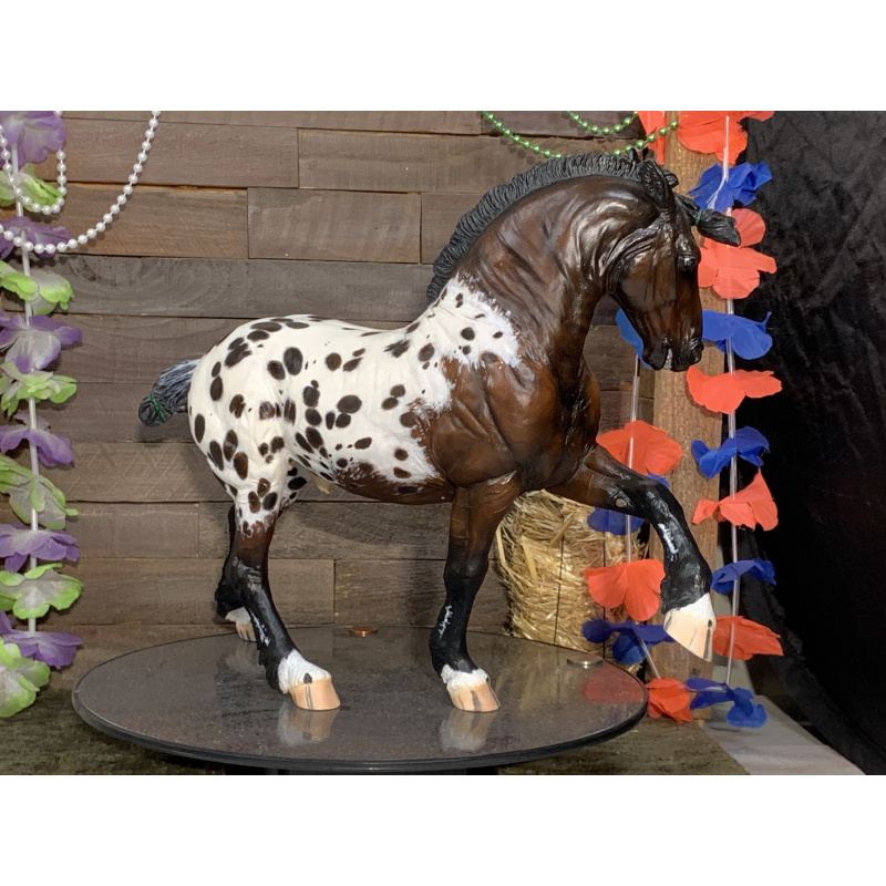 Artist Resin Snort Full Size Bay Blanket Appaloosa
