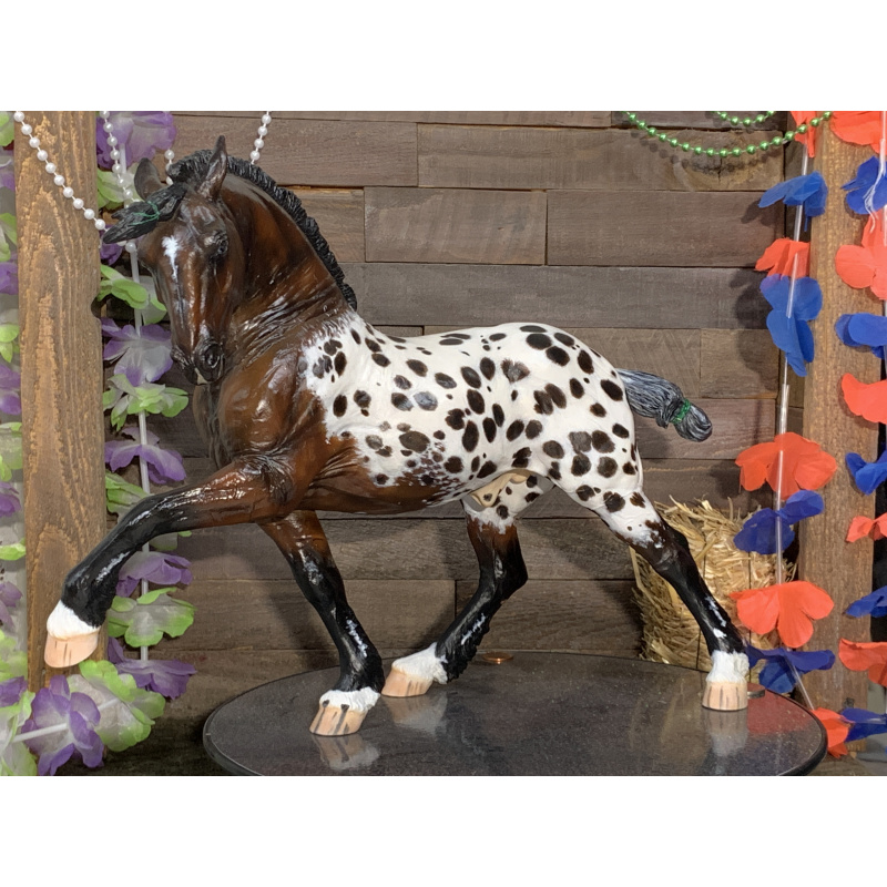 Artist Resin Snort Full Size Bay Blanket Appaloosa