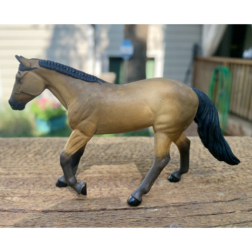 CM Custom Breyer Loping Stablemate Stock Horse Mare To Buckskin