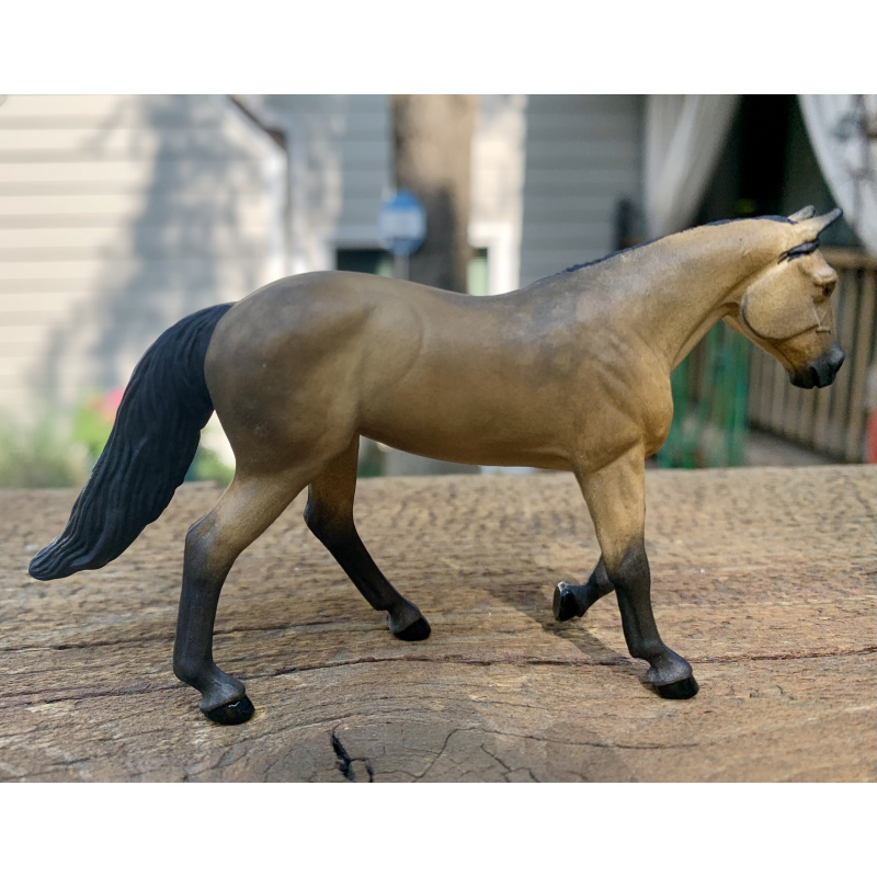 CM Custom Breyer Loping Stablemate Stock Horse Mare To Buckskin