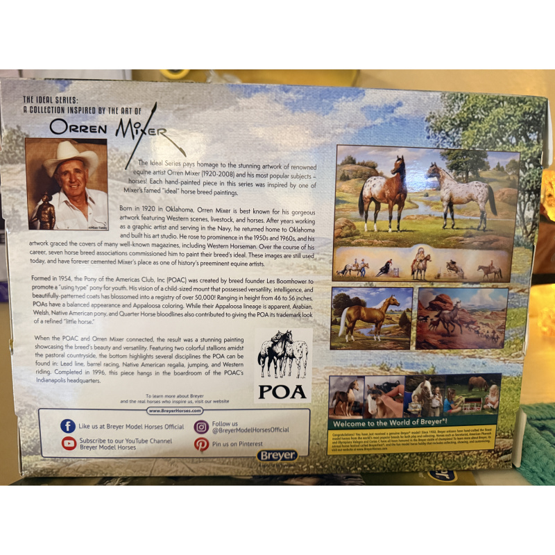 Breyer Horse 2024 Ideal Orren Mixer Art Pony Of The Americas POA Appaloosa NIB -TSC