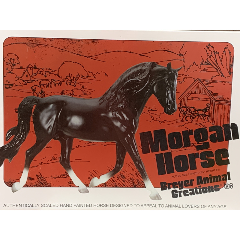 Breyer OF Horse Morgan Stallion Tuxedo Bald Face Version