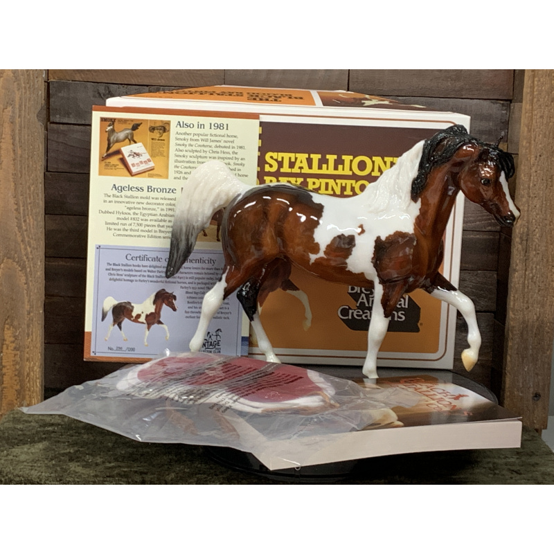 Breyer OF Horse Black Stallion Bay Paint Inferno