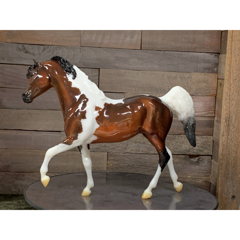 Breyer OF Horse Black Stallion Bay Paint Inferno