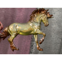 Breyer Custom Horse Stablemate Glossy Clear Fireheart Yellow Holographic