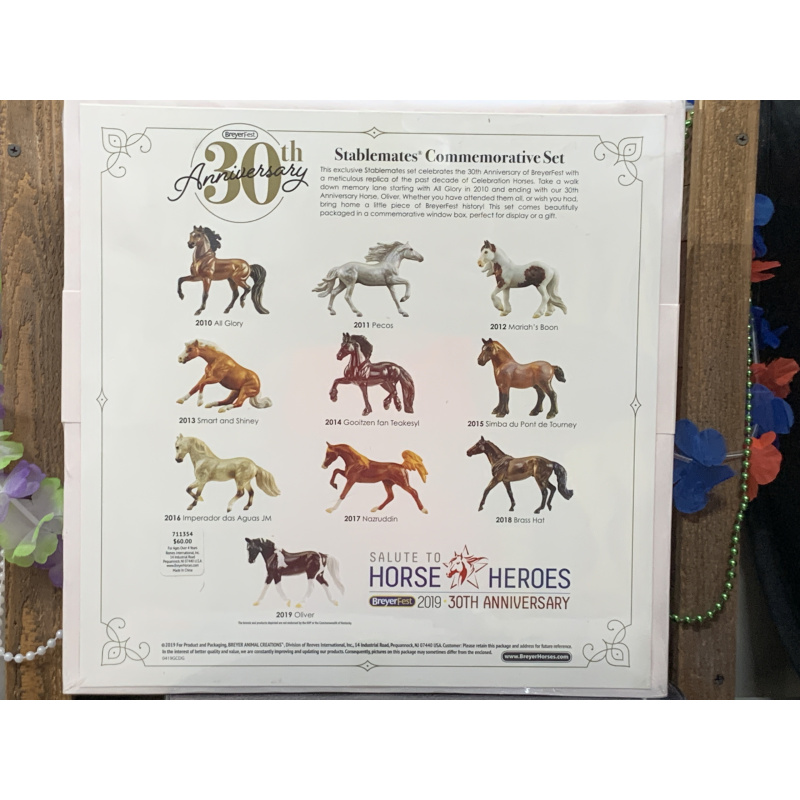 Breyer OF Horse 30th Anniversary Set Of Stablemates 2019 NIB