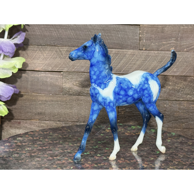 Breyer Custom Horse Traditional Marbled Dapple Blue Paint