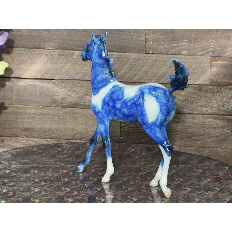 Breyer Custom Horse Traditional Marbled Dapple Blue Paint