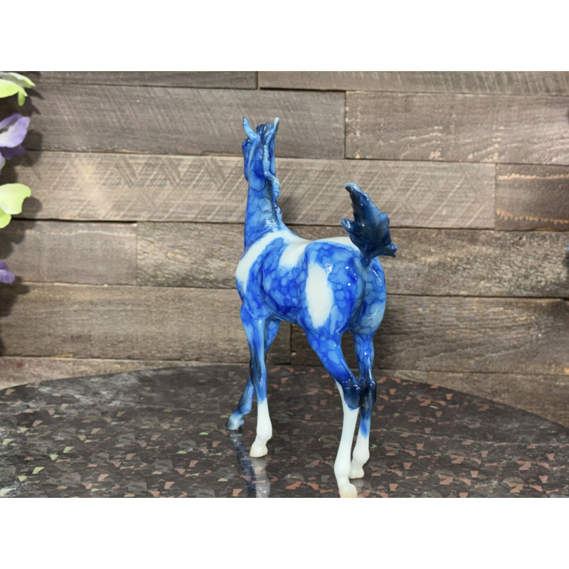 Breyer Custom Horse Traditional Marbled Dapple Blue Paint