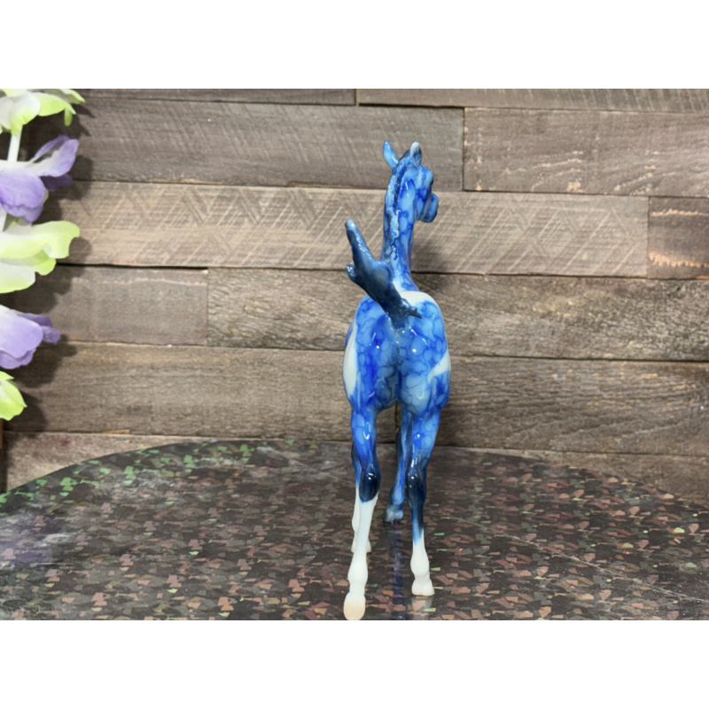 Breyer Custom Horse Traditional Marbled Dapple Blue Paint
