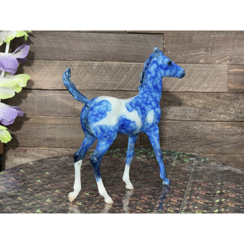 Breyer Custom Horse Traditional Marbled Dapple Blue Paint