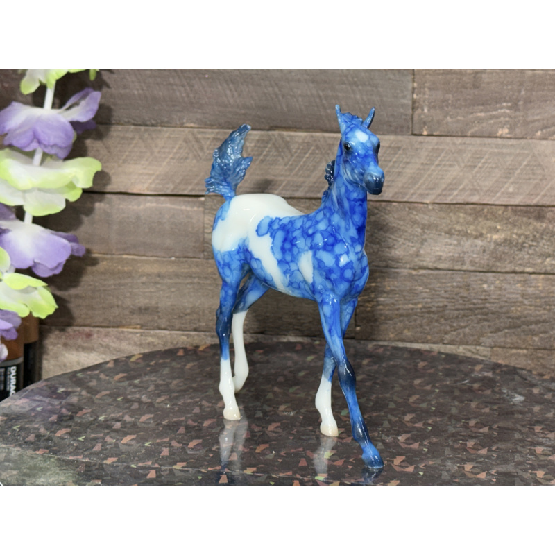 Breyer Custom Horse Traditional Marbled Dapple Blue Paint