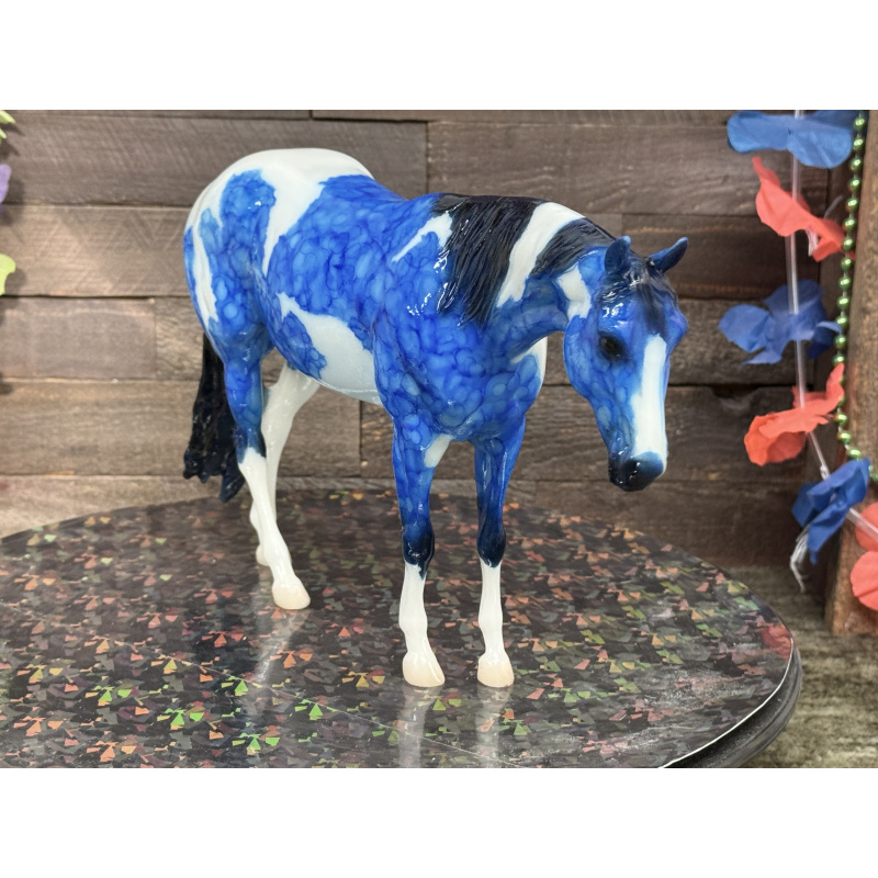 Breyer Custom Horse Traditional Marbled Dapple Blue Paint