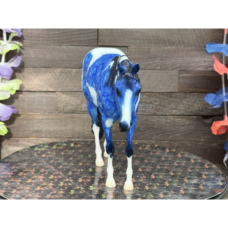 Breyer Custom Horse Traditional Marbled Dapple Blue Paint