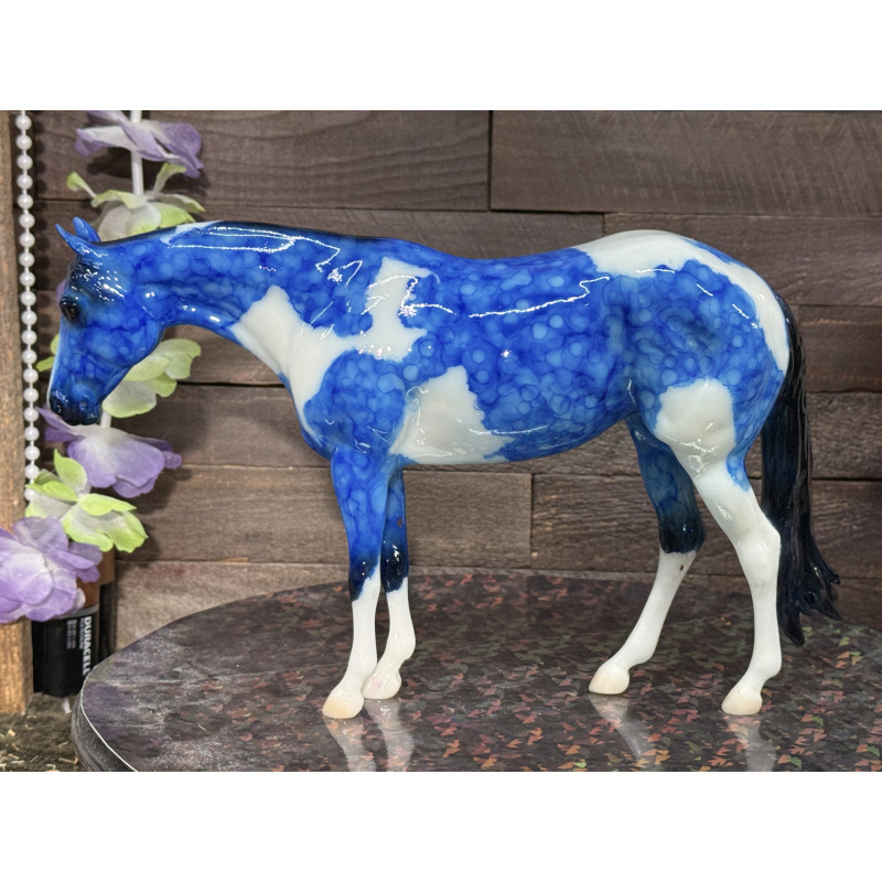 Breyer Custom Horse Traditional Marbled Dapple Blue Paint