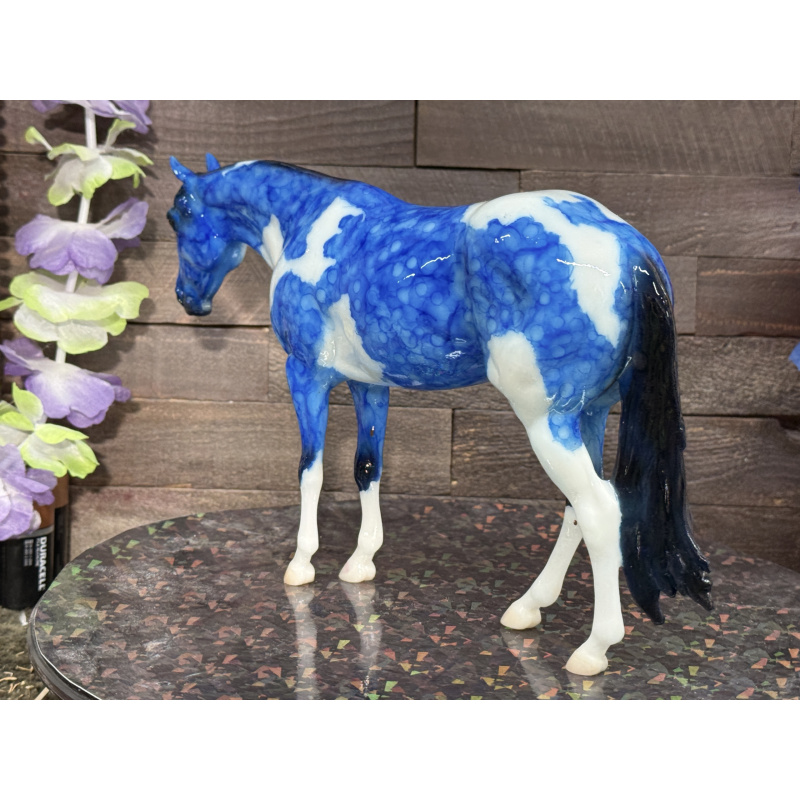 Breyer Custom Horse Traditional Marbled Dapple Blue Paint