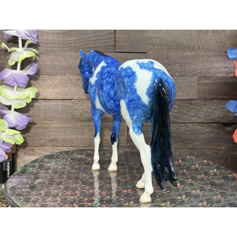 Breyer Custom Horse Traditional Marbled Dapple Blue Paint
