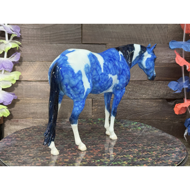 Breyer Custom Horse Traditional Marbled Dapple Blue Paint