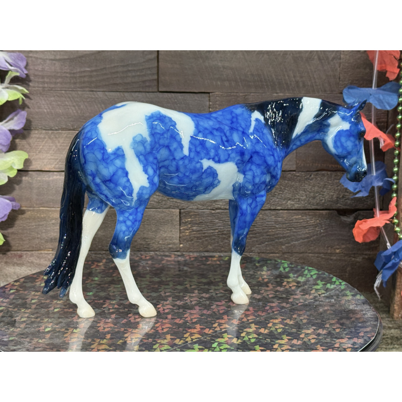 Breyer Custom Horse Traditional Marbled Dapple Blue Paint