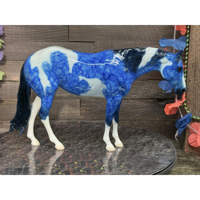 Breyer Custom Horse Traditional Marbled Dapple Blue Paint