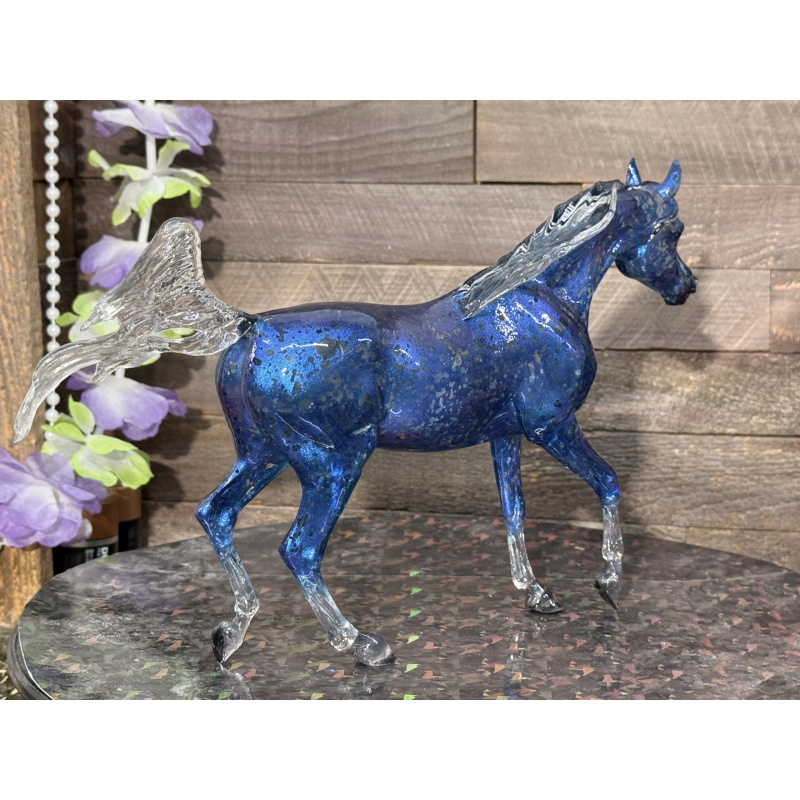 Breyer Custom Horse Classic Clear Trotting Arabian To Blue Benasque