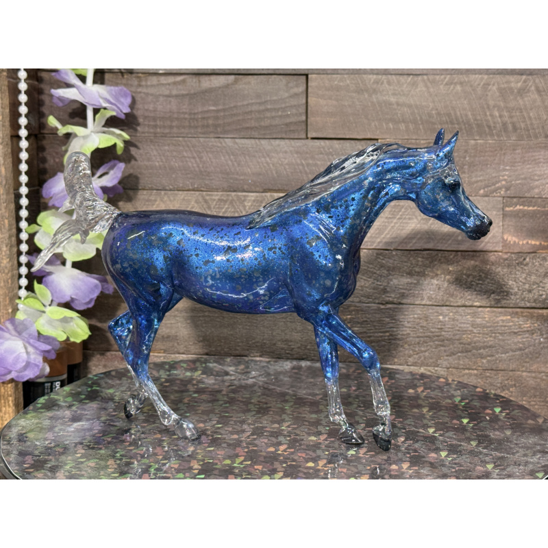 Breyer Custom Horse Classic Clear Trotting Arabian To Blue Benasque